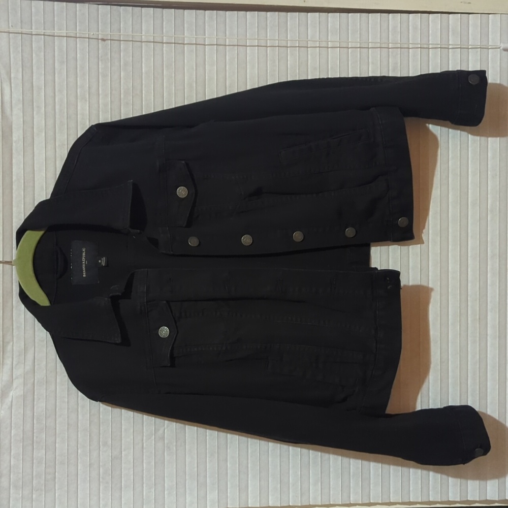 Black Banana Republic Denim Jean Jacket, Size Medium